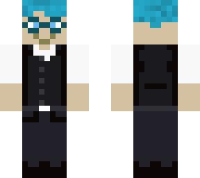 human in suit with blue hair v2.0