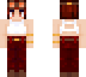red steampunk girl