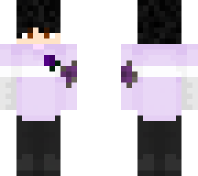 skin morada con rosa morada _imnawfah_