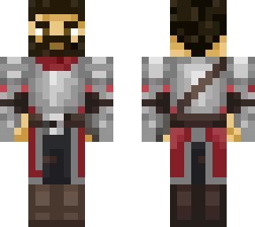 dwarftiberius's cat knight but human and red