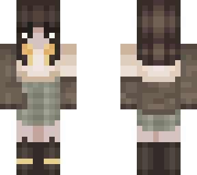 edit edit brown hair of silly minecraft skin