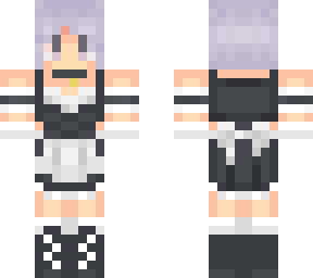purple hair maid