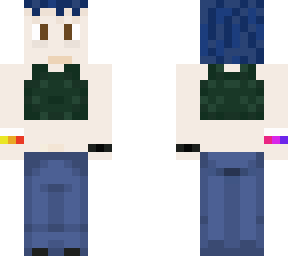 blue haired baddie