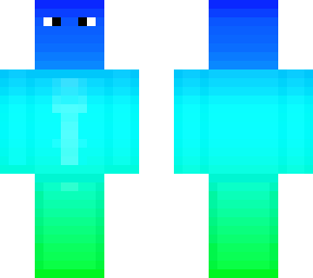 neon blue green white under