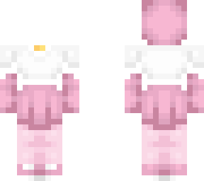 ob - white t w/ pink skirt, coat sleeves & hat
