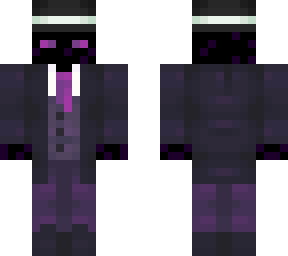 enderman in a puple suit