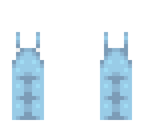 ob - simple cute light blue overalls