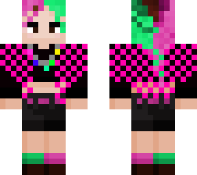 pink and green
