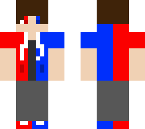 red and blue boy
