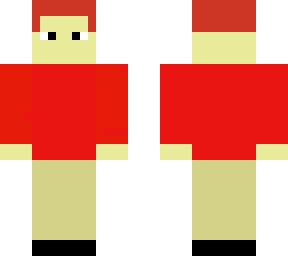 red shirt man