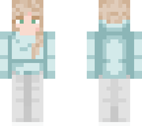 blue girl with hoodie