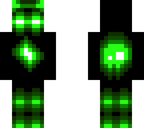 glowing man- green variation
