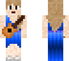 layered eras tour taylor swift surprise new blue dress with guitar