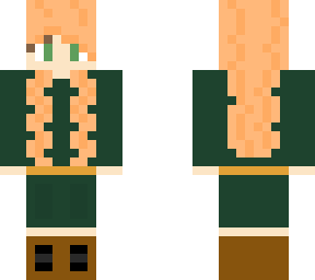 strawberry blonde green suit brown boots and belt