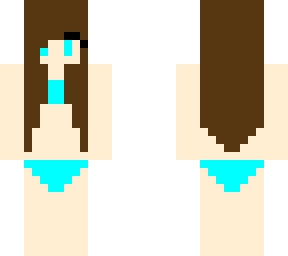 two-piece swimsuit (cyan)