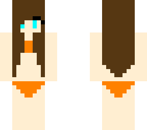 two-piece swimsuit (orange)