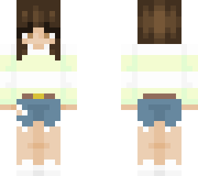 - green and white sweater -