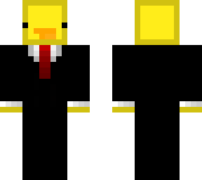 duck with a suit