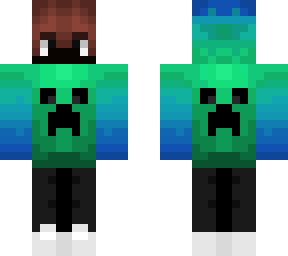 gamer boy skin blue and green