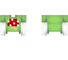 ob - green mushroom top w/ white sleeves