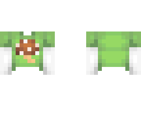 ob - green mushroom top w/ white sleeves v2