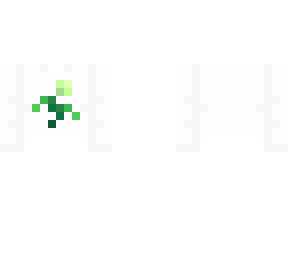 ob - white sweater w/ light green rose