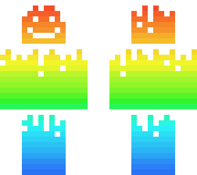 rainbow man- decorative (white)