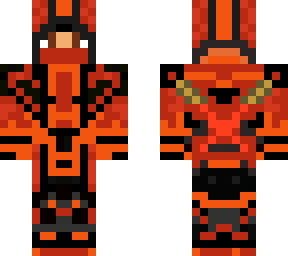 red and orange ninja