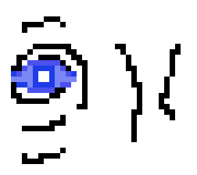spiraling eye - blue variant