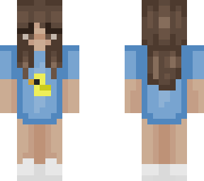 girl with blue shirt