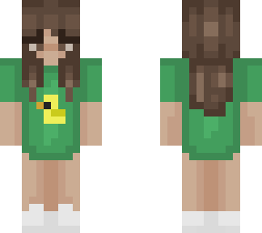 girl with green shirt