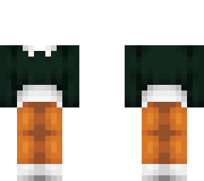 ob - dark green & white sweater w/ khakis