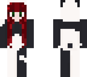 panda red hair girl