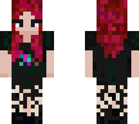 rockstar, grunge? girl with red hair