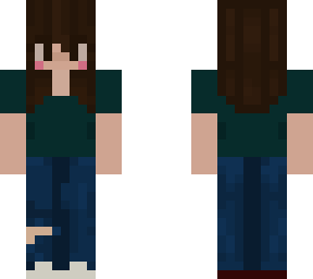 simple blue girl