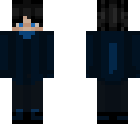 black hair blue eyes outfit 2