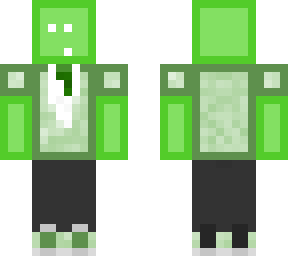 green blob in a suit