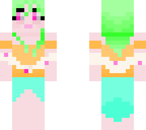 green hair girl