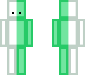 half white half green