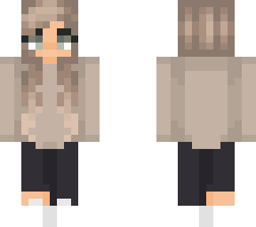 Light Brown Hair Girl Skin | Minecraft Skin