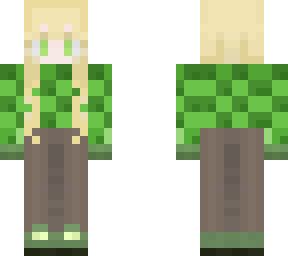 anniversary skin female | creeper girl (v2) (15th anniversary of minecraft)