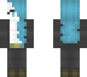 blue hair skin