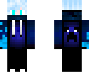 blue haired boy