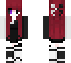 lunar the half human half enderman girl