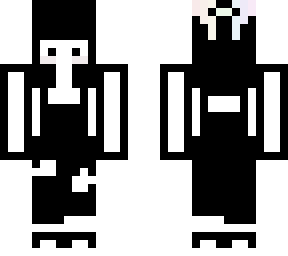 black and white "doodle" skin girl