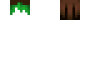 brown green hair template