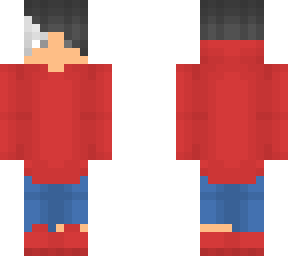 male - red hoodie