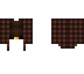 ob - brown plaid top w/ shirt & belt