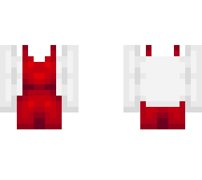 ob - cropped white top w/ red dress