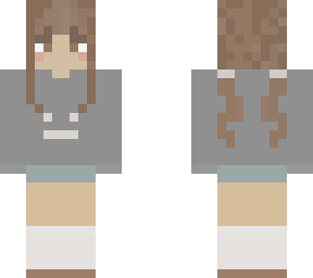 brown hair girl skin